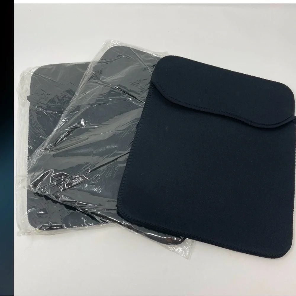 MINI NEOPRENE LAPTOP/TABLET SLEEVE BLACK NIP 11X9 13” CORNER TO CORNER